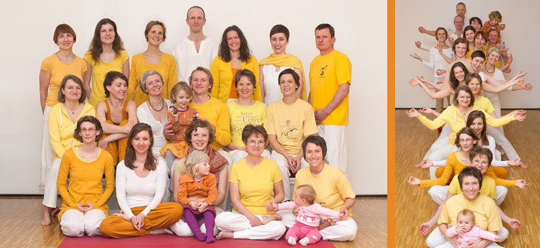 Das Yoga-Lehrer-Team des YOGA VIDYA ZENTRUM DRESDEN